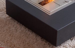 Wohnzimmer Couchtisch Beton mit Feuerstelle