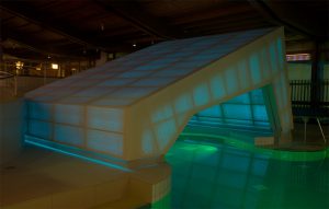 Lichtbeton Wände in Therme Bad Staffelstein