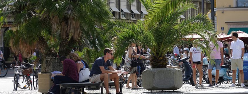 Sonnenliege mit Betonplatten in München von Susi Gelb