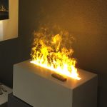 Effekt Feuer in Betonblock