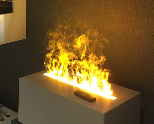 Effekt Feuer in Betonblock