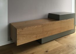 Beton-Sideboard Konrad in Kombination mit Eiche