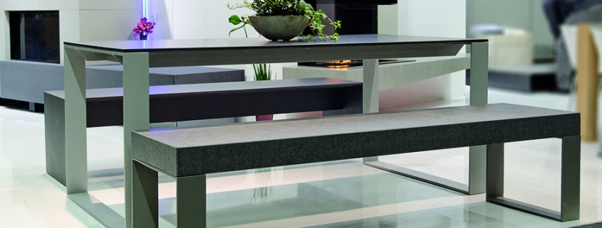 Betontisch Benno Metallfuss