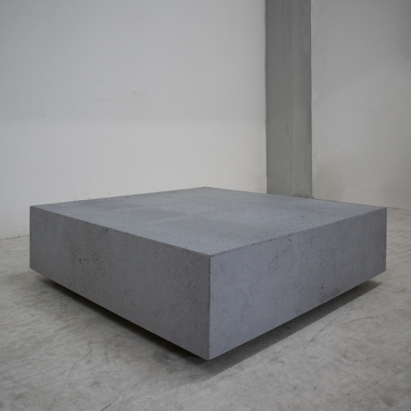 Beton-Couchtisch Kuno - Anthrazit rustikal