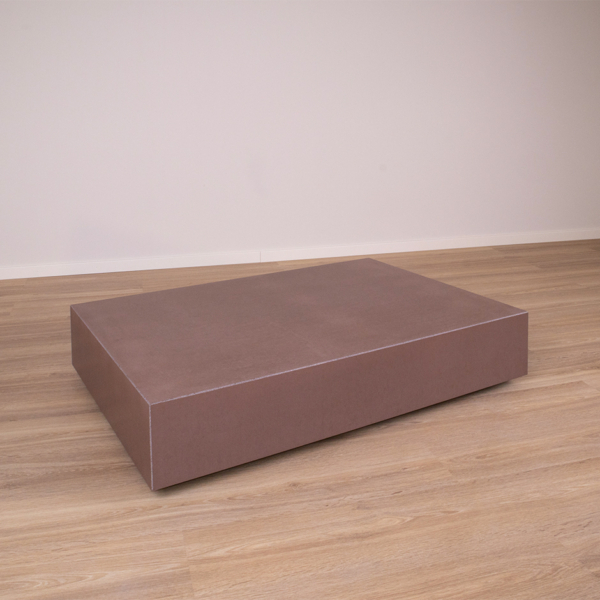Beton-Couchtisch Kuno - Terra gebürstet