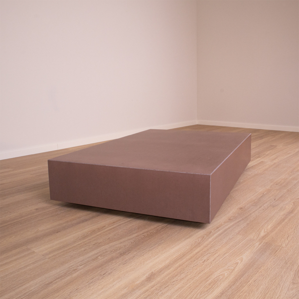 Beton-Couchtisch Kuno - Terra gebürstet