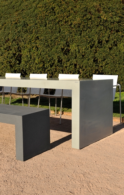 Gartentische und Gartenbänke | efecto. die Betonschreiner